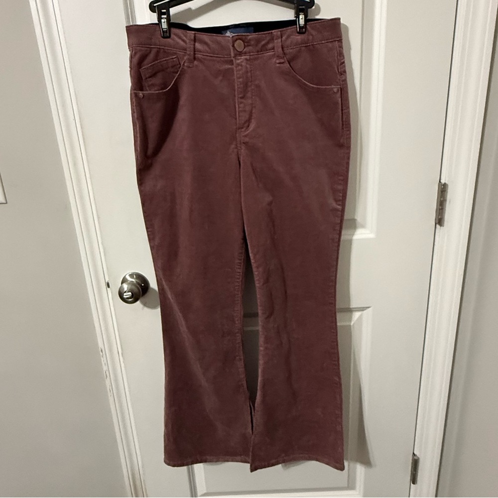 Democracy plum split hem Absolution‎ corduroy fla… - image 1